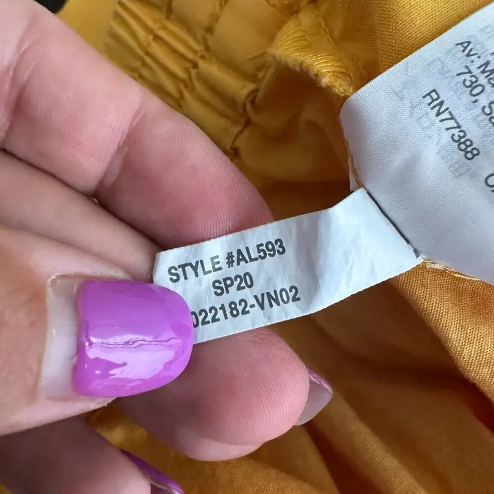 2/$30 J. Crew Tie-waist Short In Cotton Poplin Saffron 10 #A0166